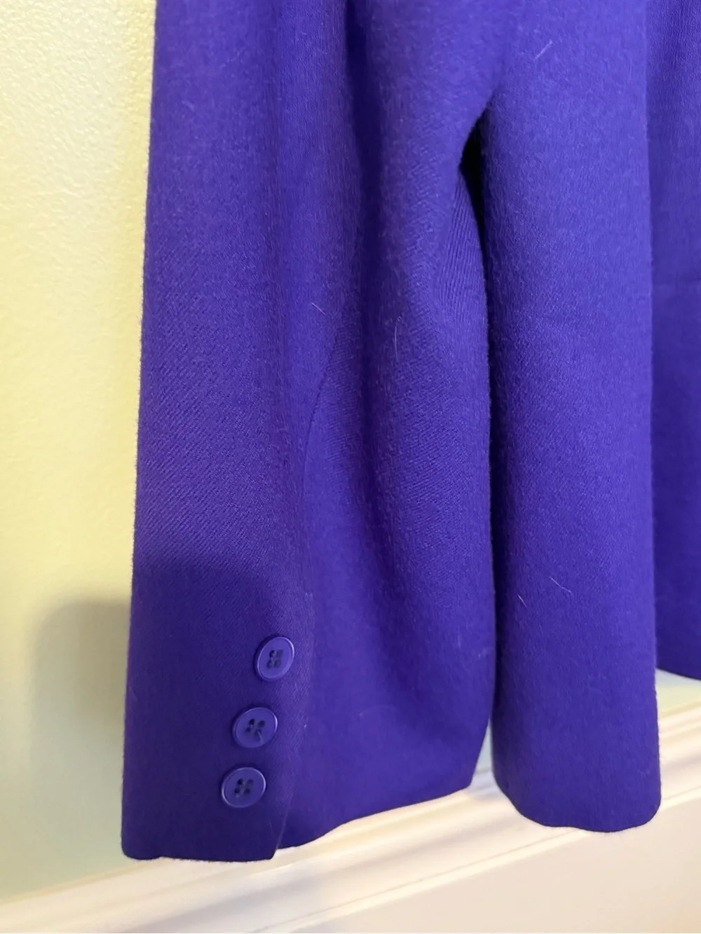 Vtg 80s/90s oversized Evan Picone Women Purple 100% Wool Blazer Sz 20W